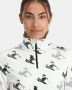Womens Vivid Half Zip Jumper