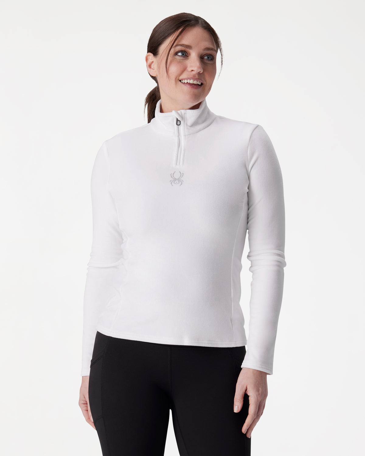 Womens Shimmer Bug Crew Neck