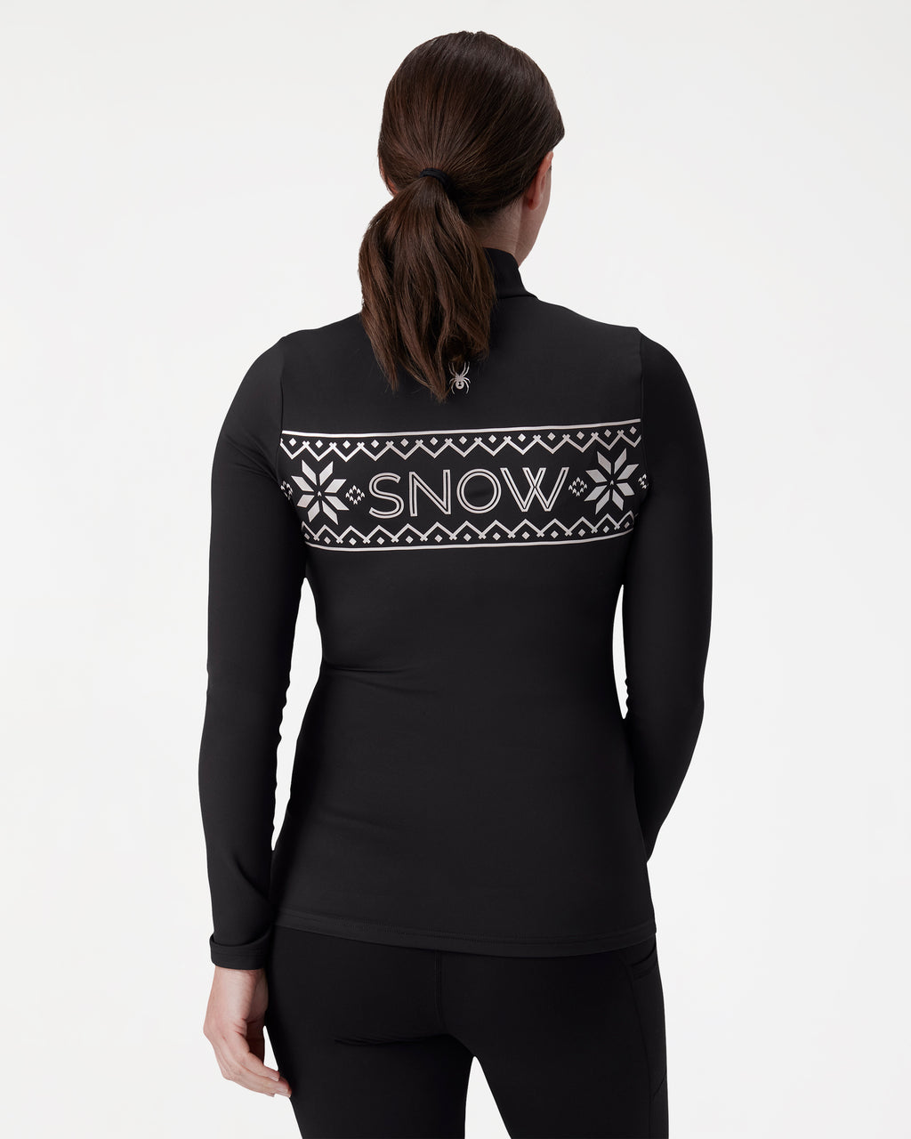 Womens Vivid Half-Zip Crew Neck