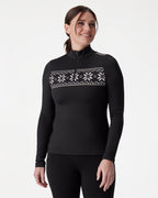 Womens Vivid Half-Zip Crew Neck