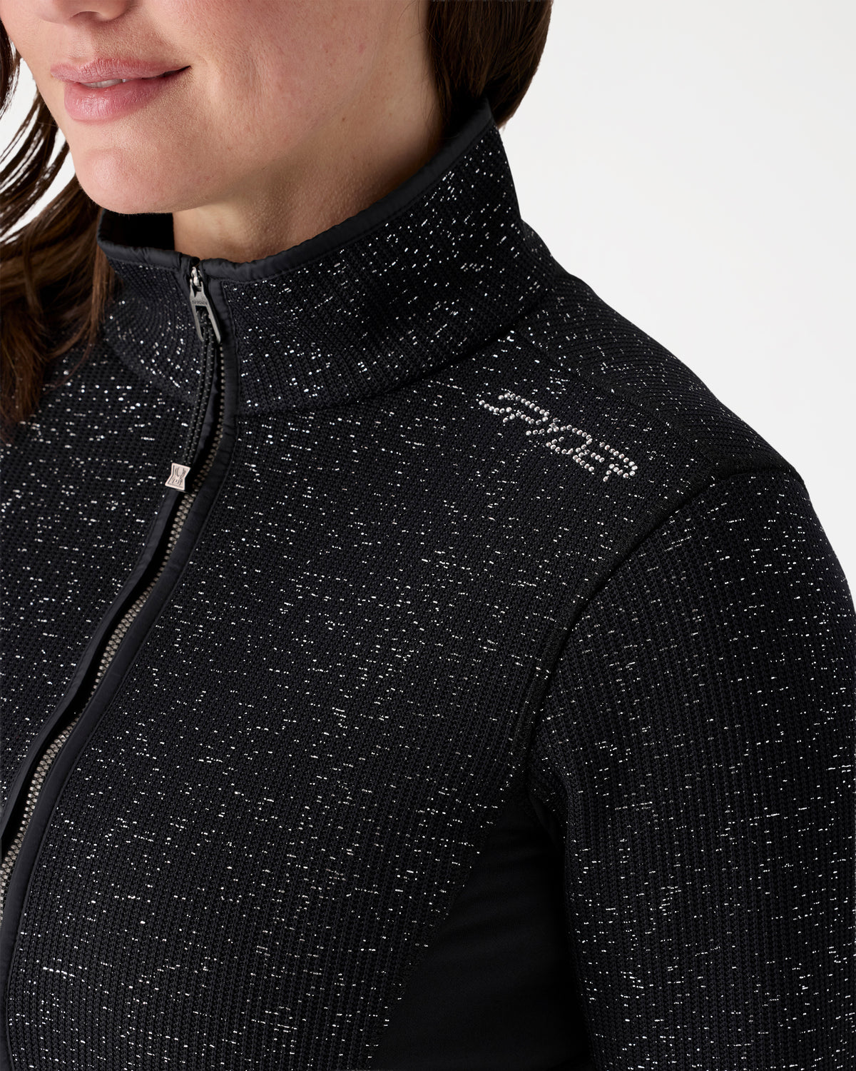 Womens Luxe Full-Zip Sweater