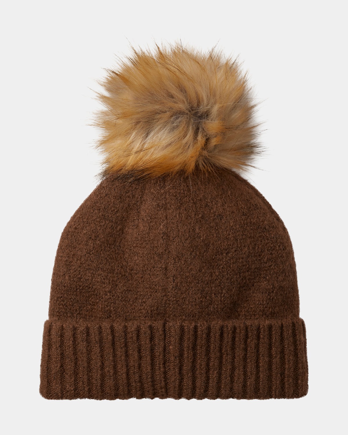 Womens Plait Pom Hat