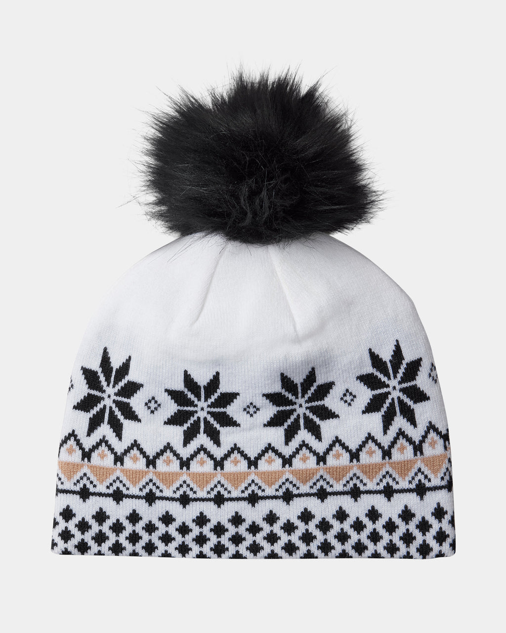 Womens Plait Pom Hat