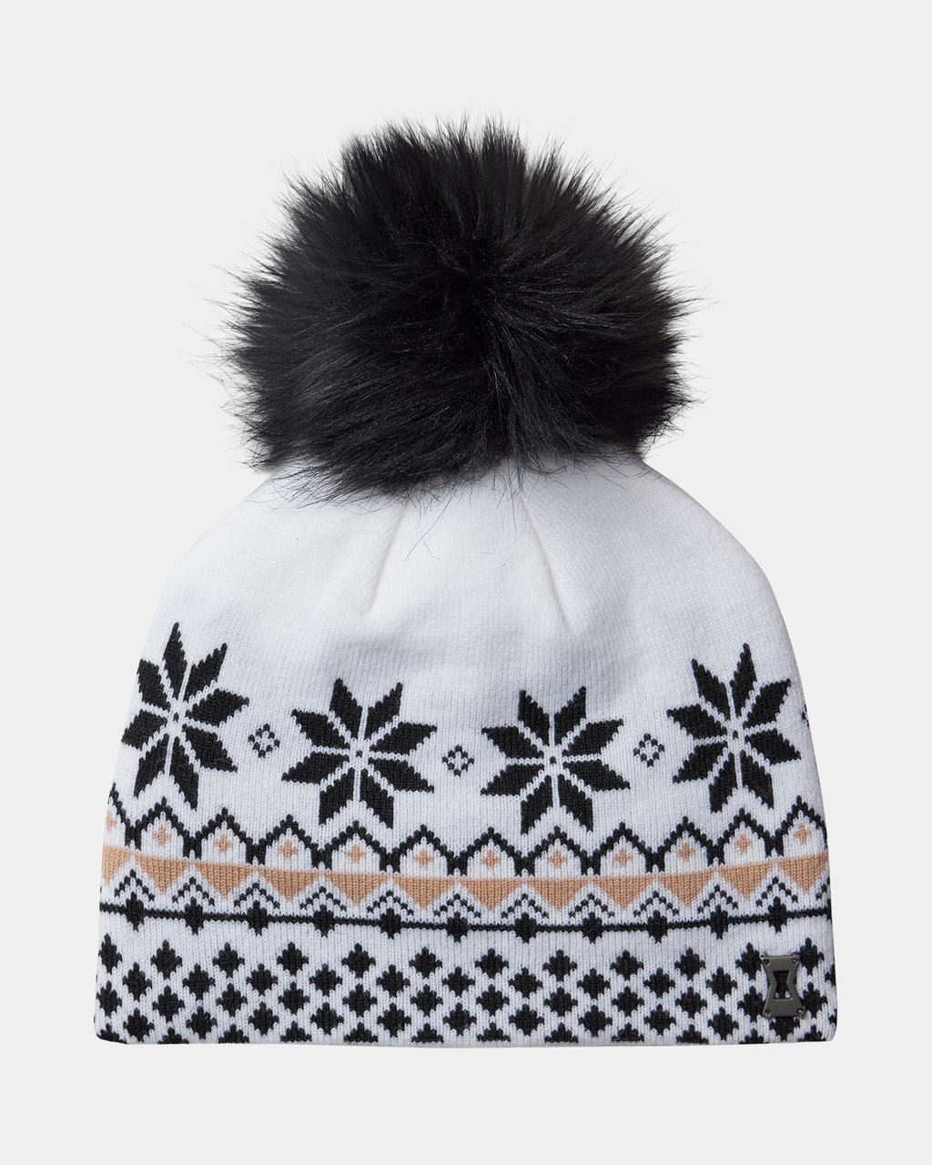 Womens Plait Pom Hat