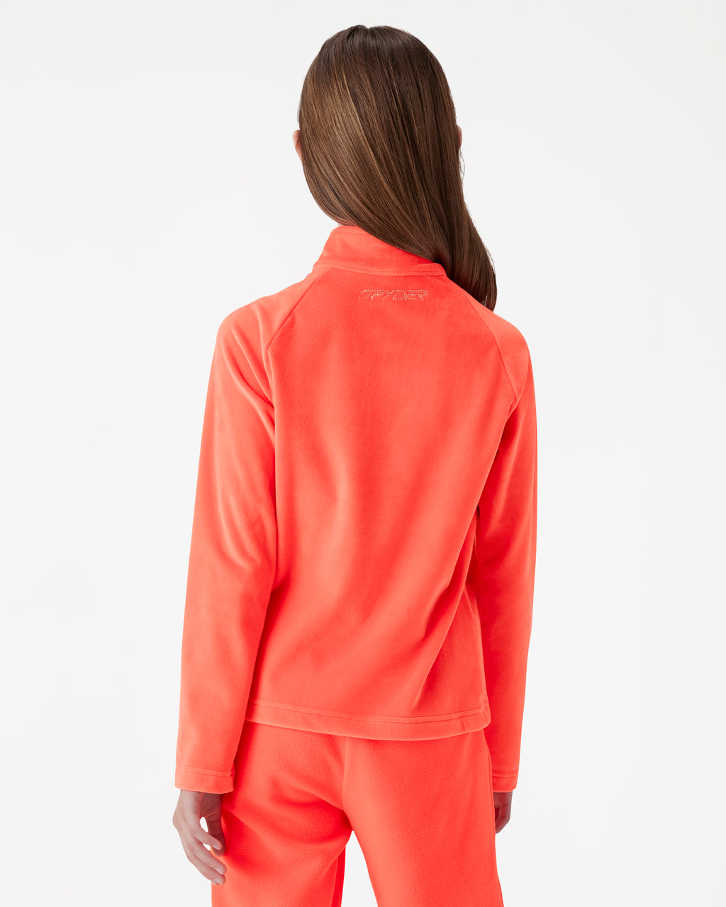 Big Girls Shimmer Bug Half-Zip Long Sleeve Tops