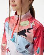 Big Girls Surface Half-Zip Long Sleeve Tops