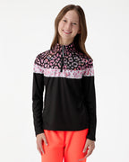 Big Girls Surface Half-Zip Long Sleeve Tops