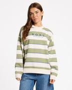 Womens Strictly Stripe Crew Neck