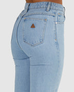 Womens A 94 High Straight Denim Jeans