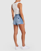 Womens A High Relaxed Denim Short