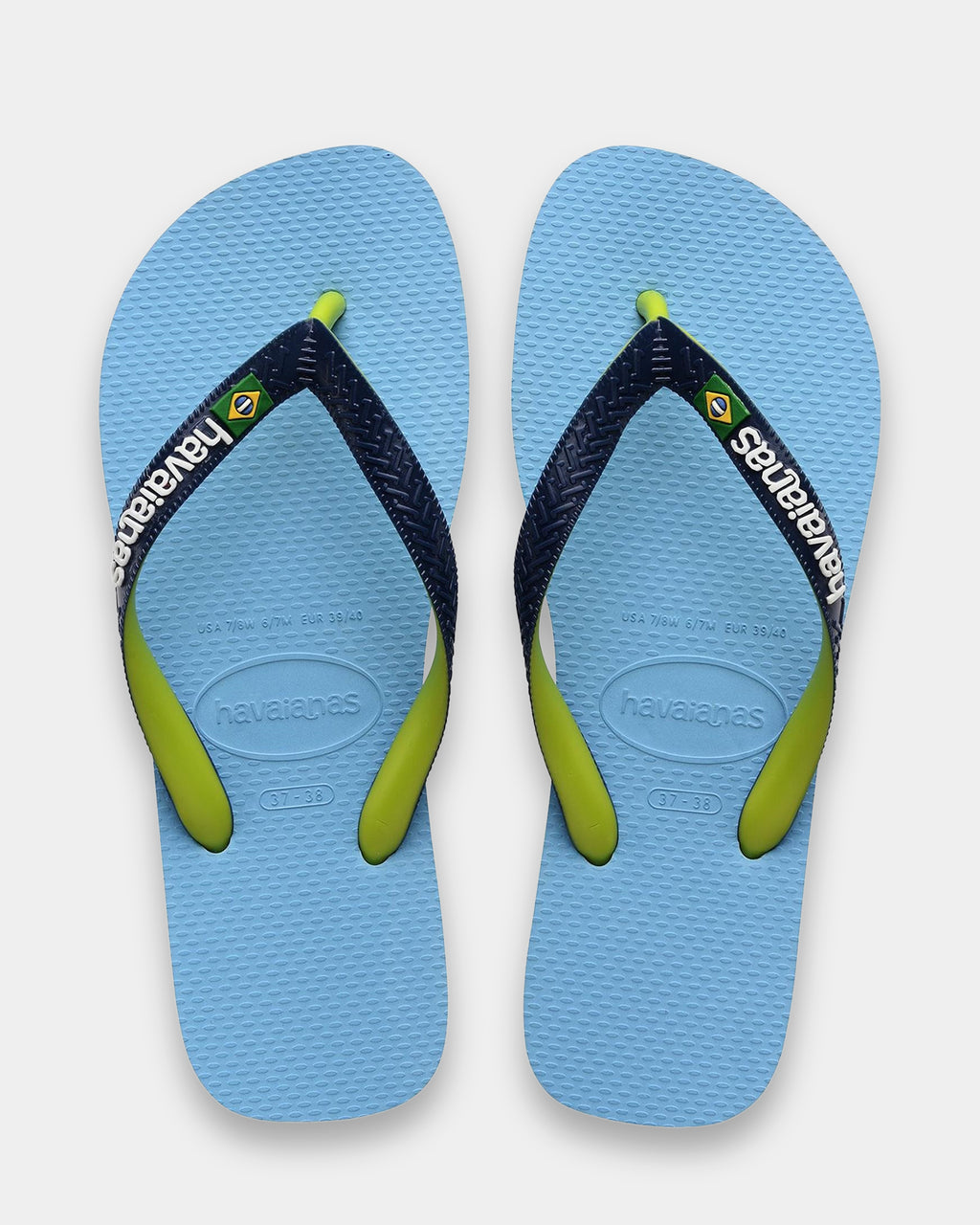 Brazil Mix Light Blue Thongs
