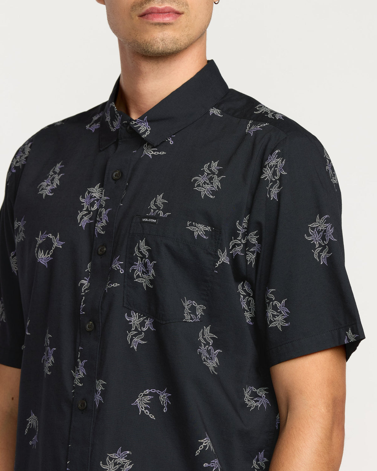 Mens Scaller Stone Woves Short Sleeve Shirt