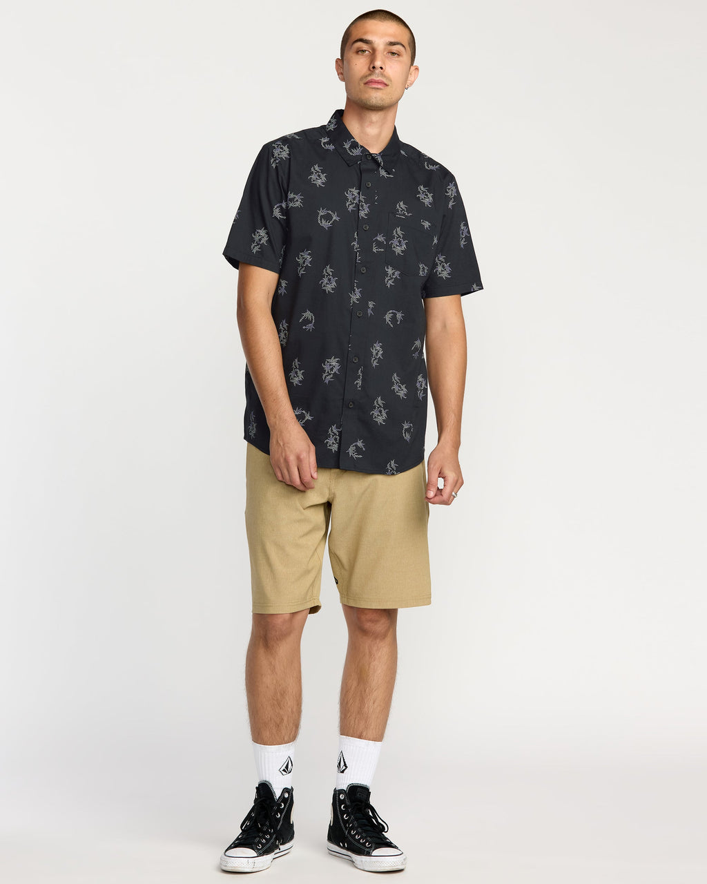 Mens Scaller Stone Woves Short Sleeve Shirt