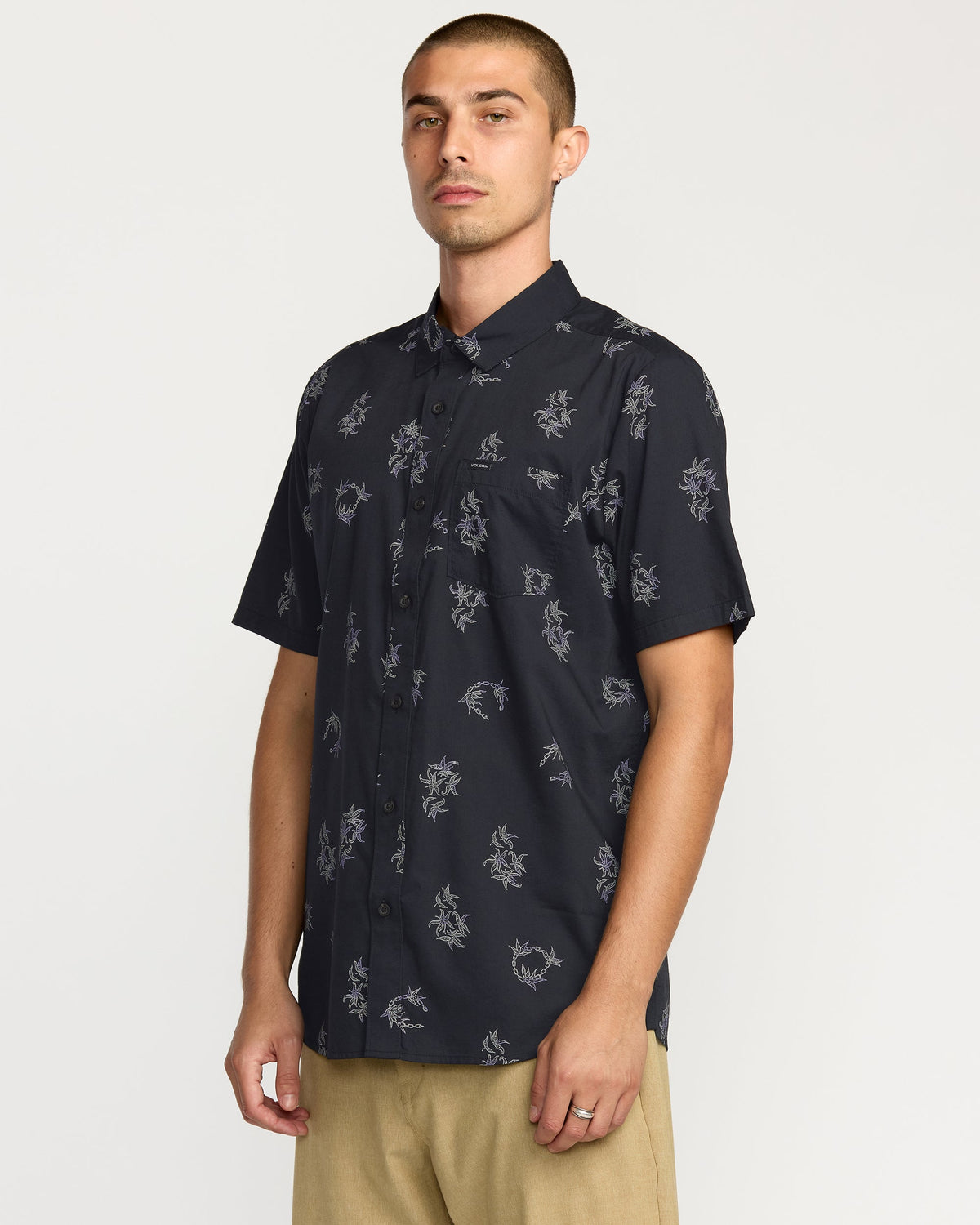 Mens Scaller Stone Woves Short Sleeve Shirt