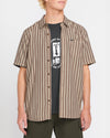 MENS ARVOSTRIPE WOVEN SHORT SLEEVE TOP