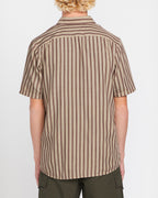 MENS ARVOSTRIPE WOVEN SHORT SLEEVE TOP