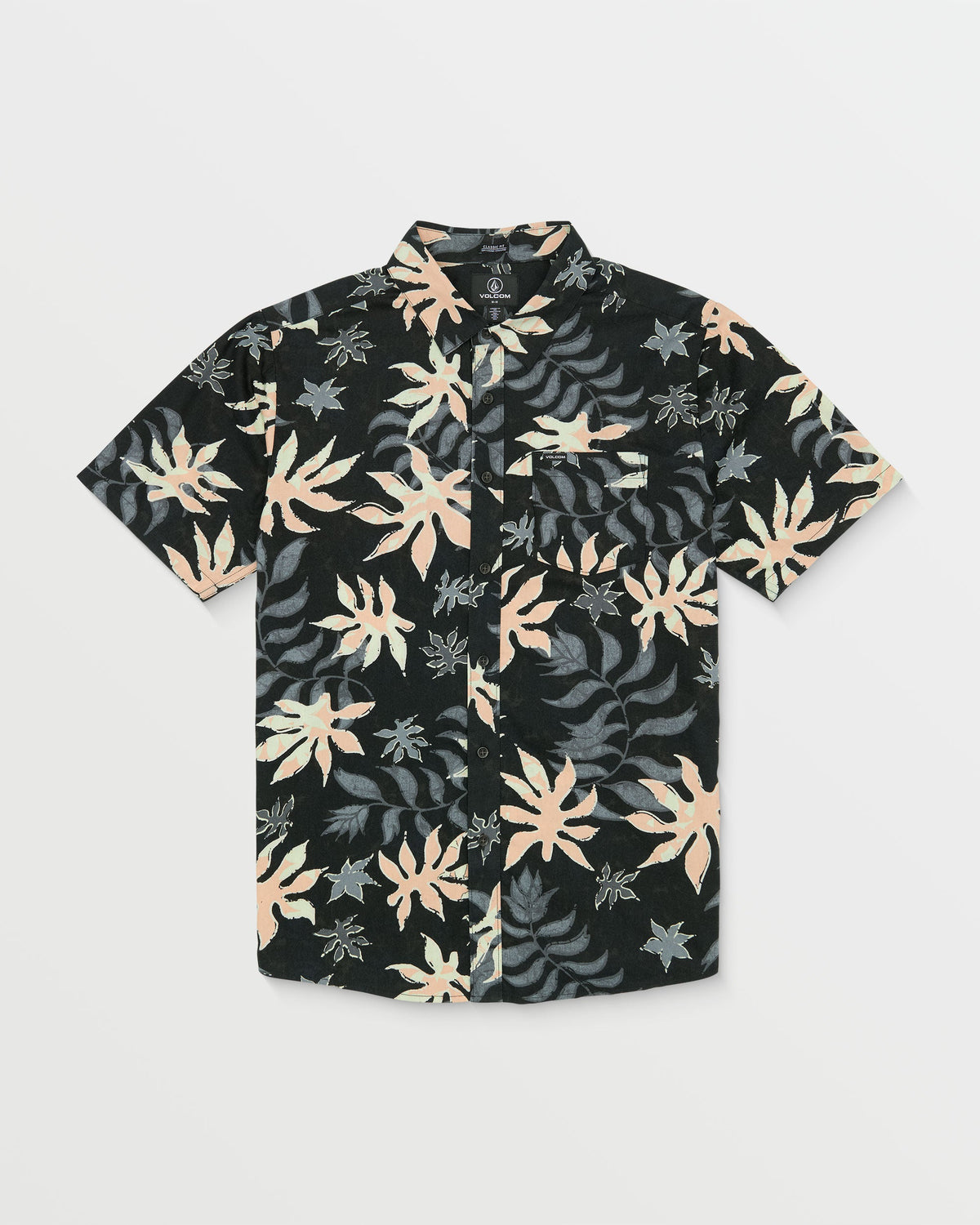 Mens Floral Motion Short Sleeve Shirt