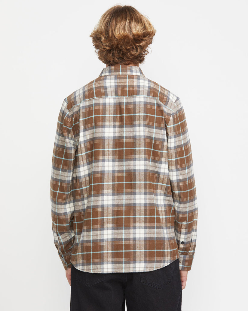 Mens Caden Plaid Long Sleeve Shirt