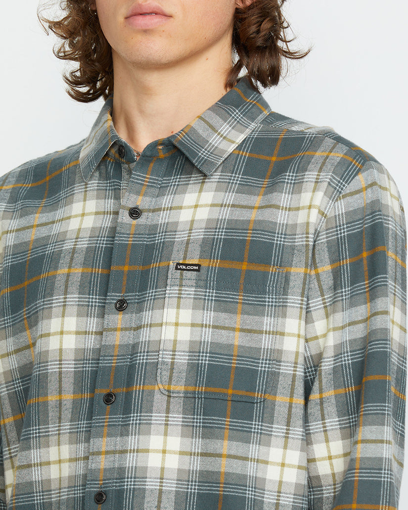 Mens Caden Plaid Long Sleeve Shirt