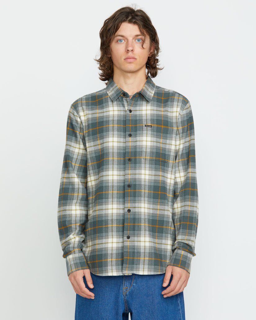 Mens Caden Plaid Long Sleeve Shirt