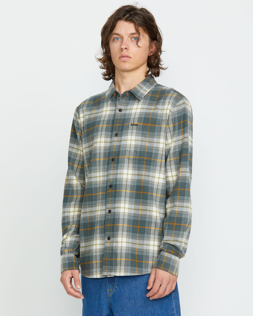 Mens Caden Plaid Long Sleeve Shirt