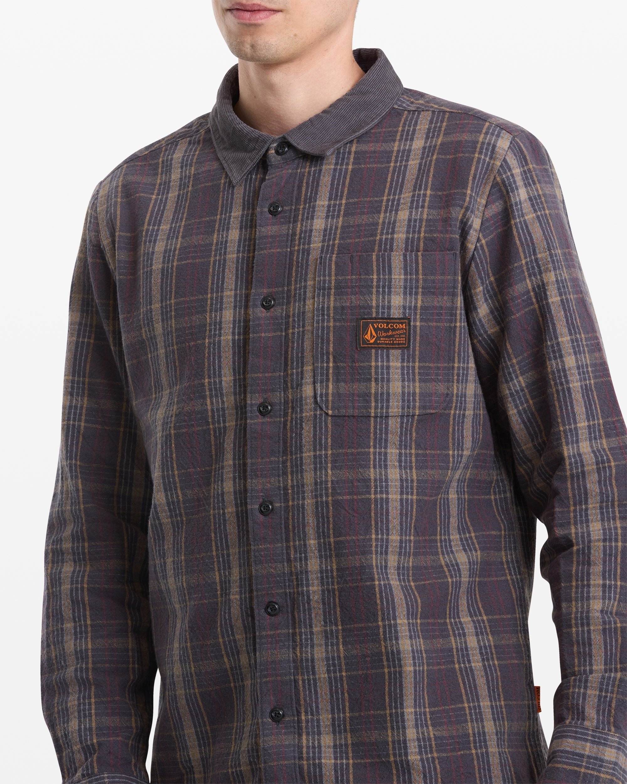 Mens Stonevise Plaid Long Sleeve Shirt