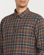 Mens Caden Plaid Long Sleeve Shirt