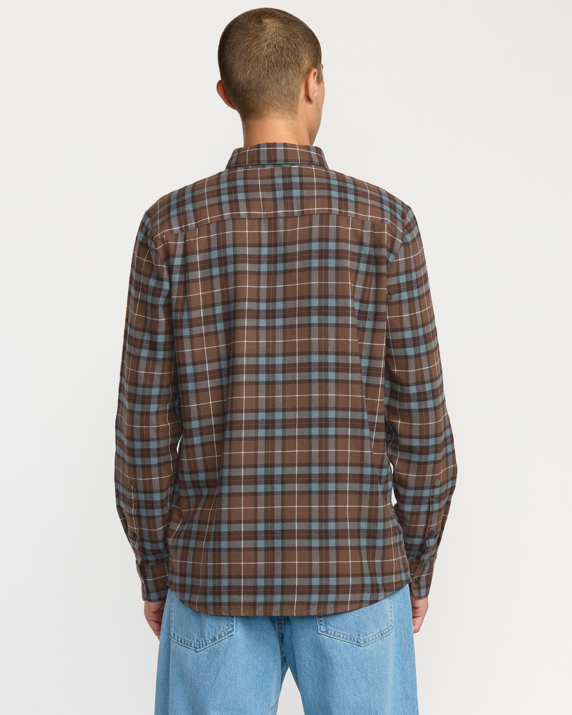 Mens Caden Plaid Long Sleeve Shirt