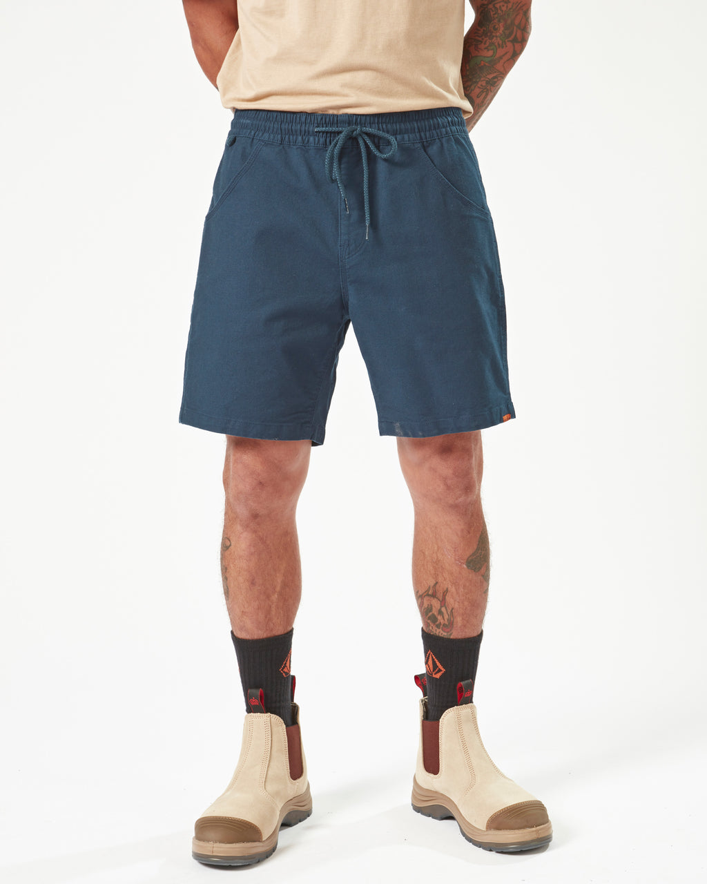 Mens Workwear Caliper Elastic Waist Walkshorts