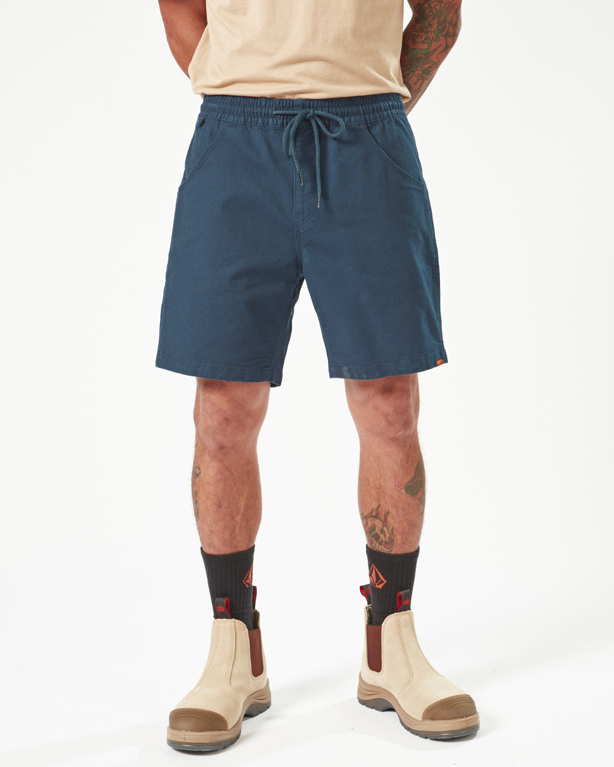 Mens Workwear Caliper Elastic Waist Walkshorts
