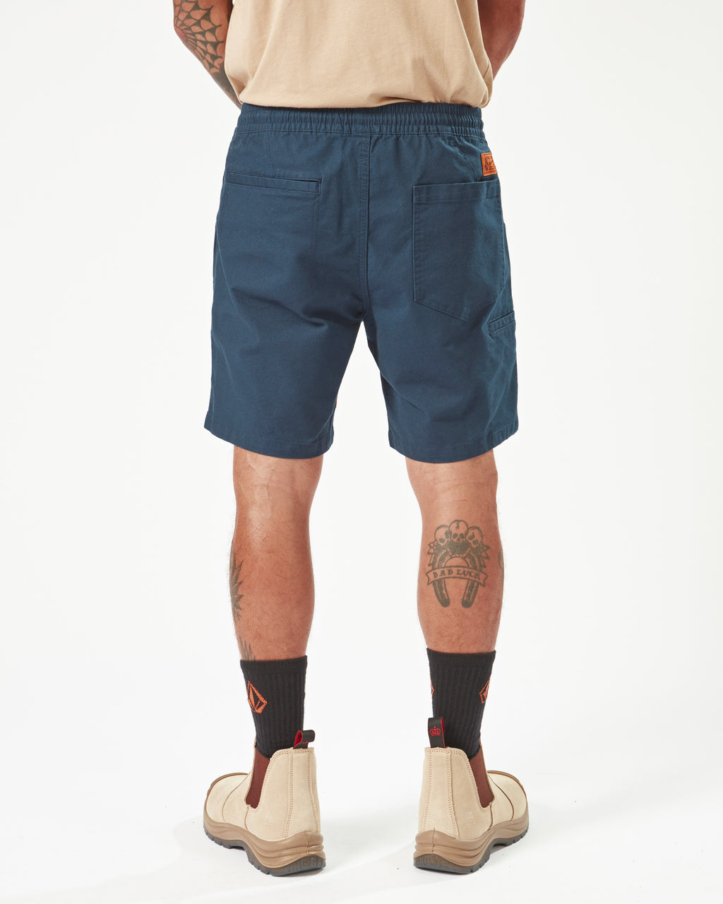 Mens Workwear Caliper Elastic Waist Walkshorts