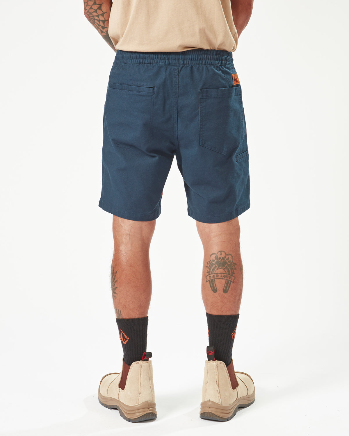 Mens Workwear Caliper Elastic Waist Walkshorts