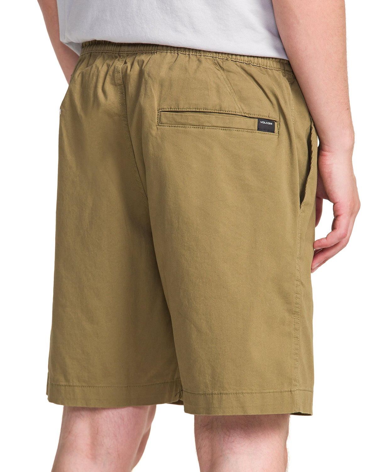 Mens Road Trip Elastic Waist Stretch Walk Shorts