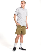 Mens Road Trip Elastic Waist Stretch Walk Shorts