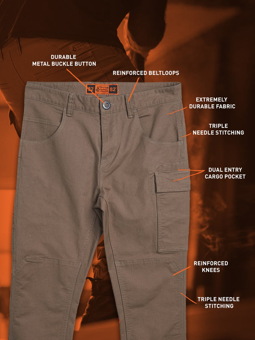 Mens Caliper Cuffed Carpenter Pants