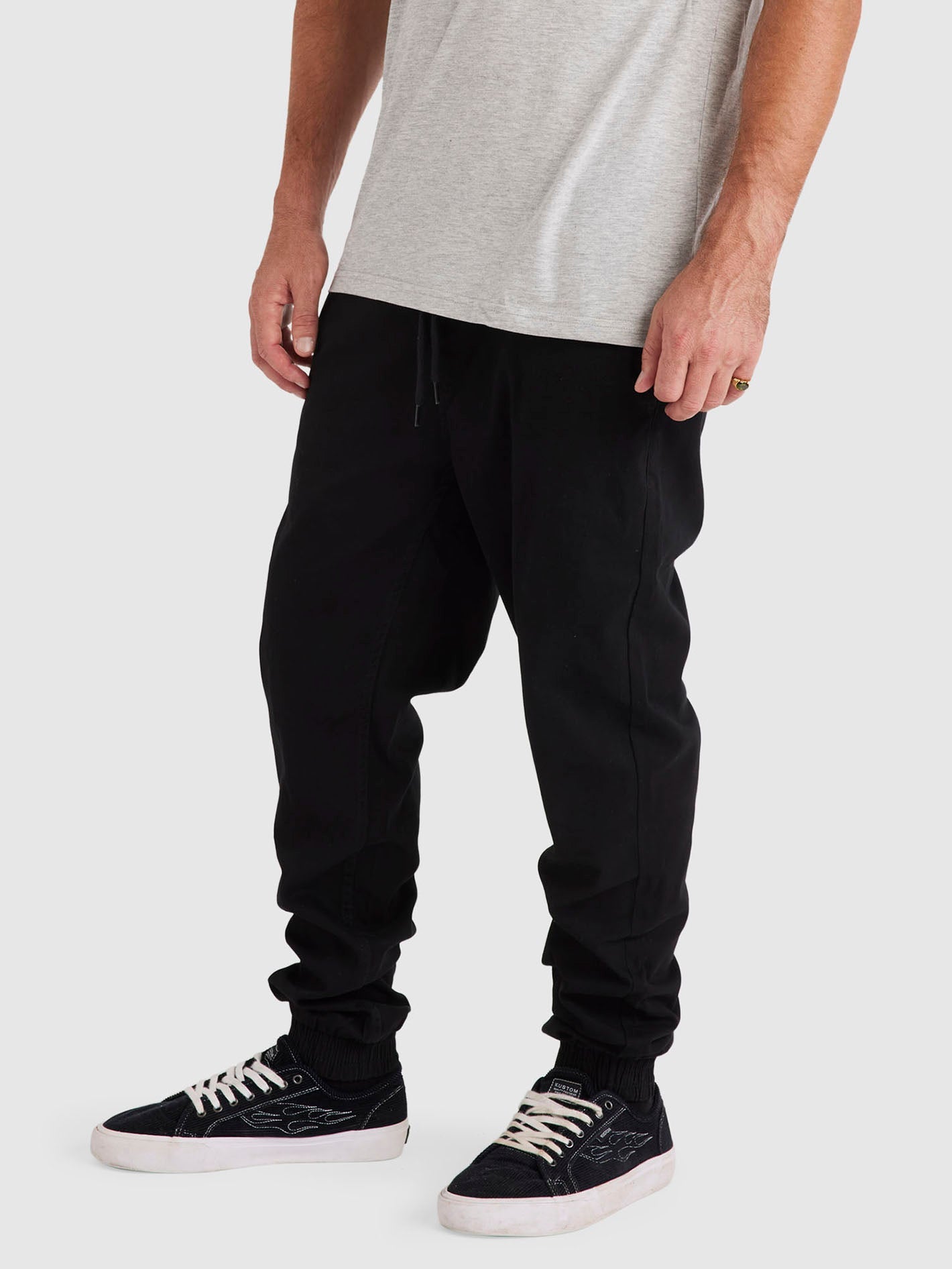 Mens Road Trip Elastic Waist Pants