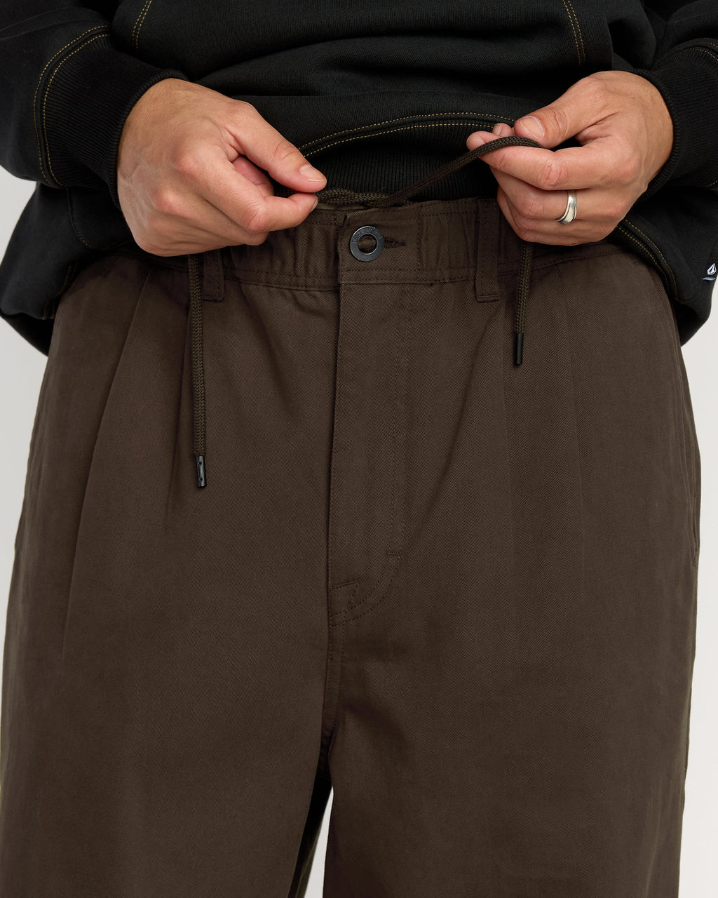 Mens Chillow Pleat Elastic Waist Pants