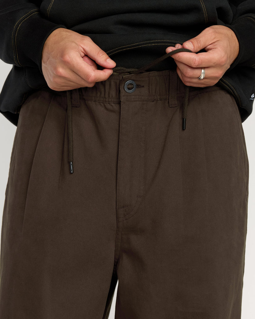 Mens Chillow Pleat Elastic Waist Pants
