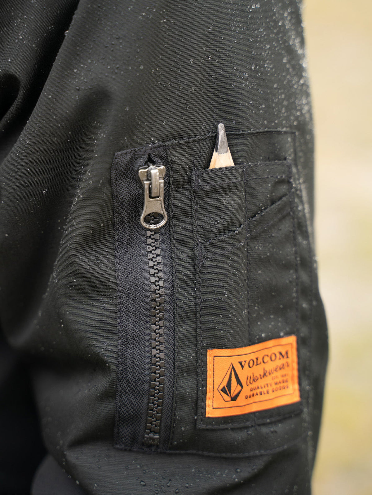 Mens Volcom Workwear Bomber Jacket