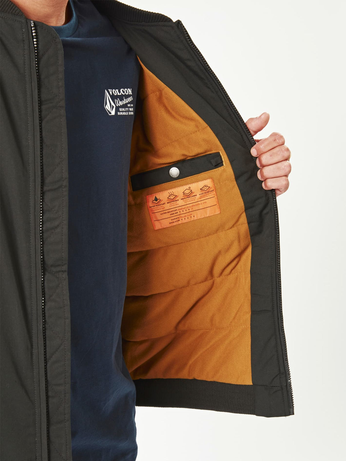 Mens Volcom Workwear Bomber Jacket