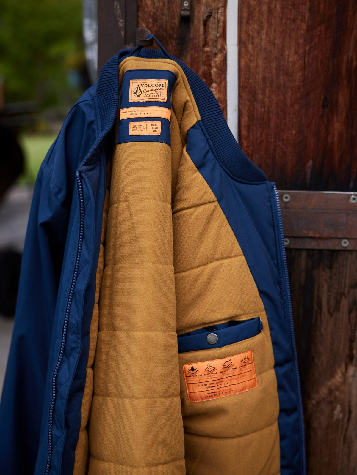 Mens Volcom Workwear Bomber Jacket