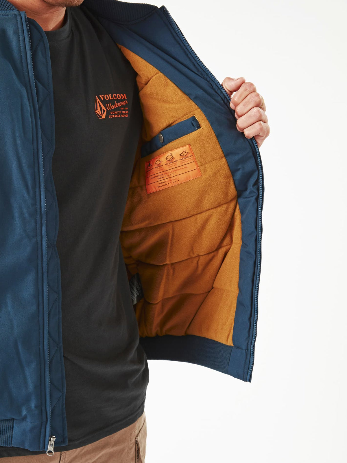 Mens Volcom Workwear Bomber Jacket
