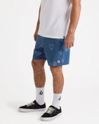 Mens Regal Trop Psych Cotton 17" Swim Shorts