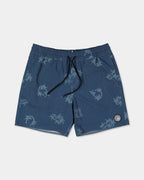 Mens Regal Trop Psych Cotton 17" Swim Shorts