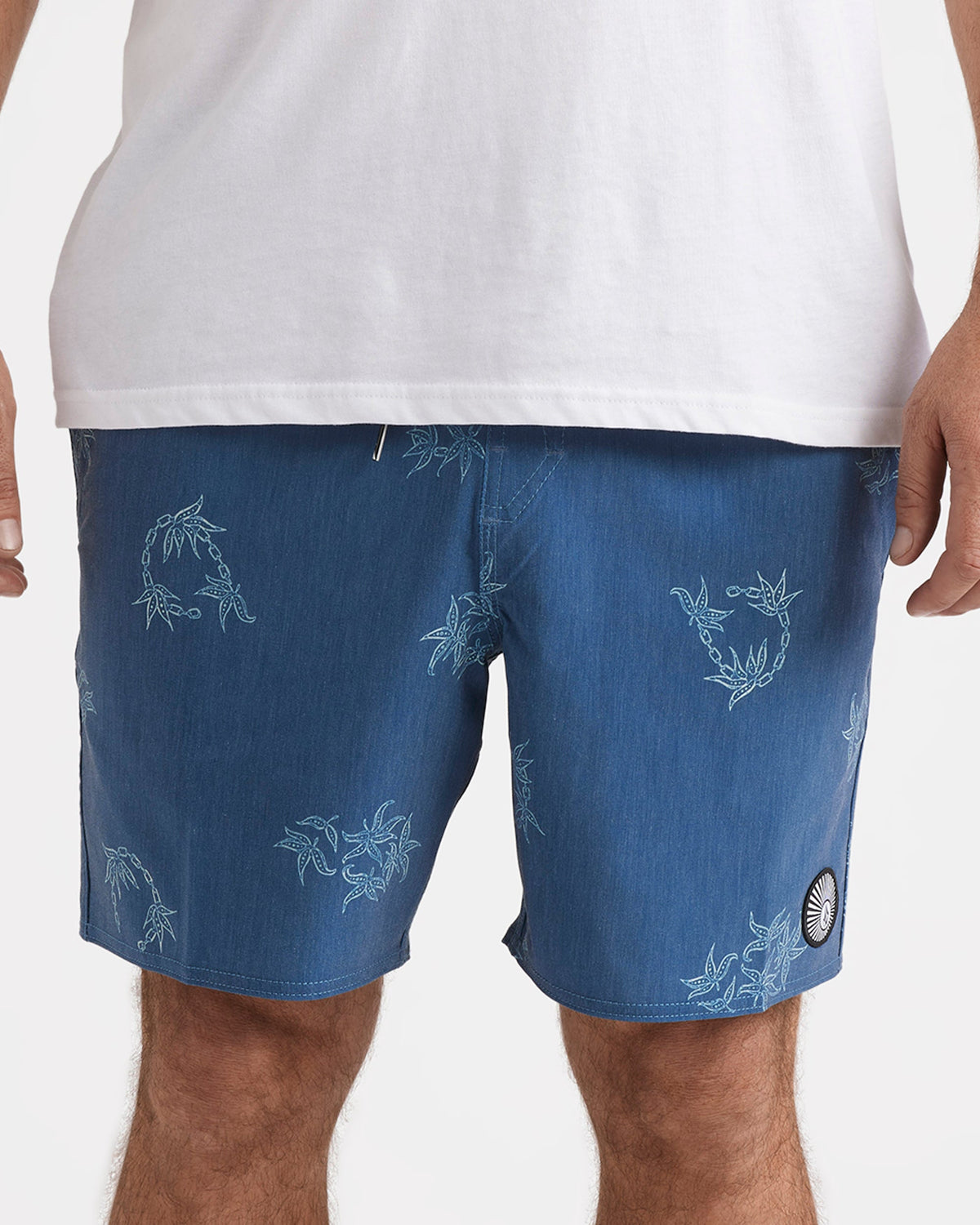 Mens Regal Trop Psych Cotton 17" Swim Shorts