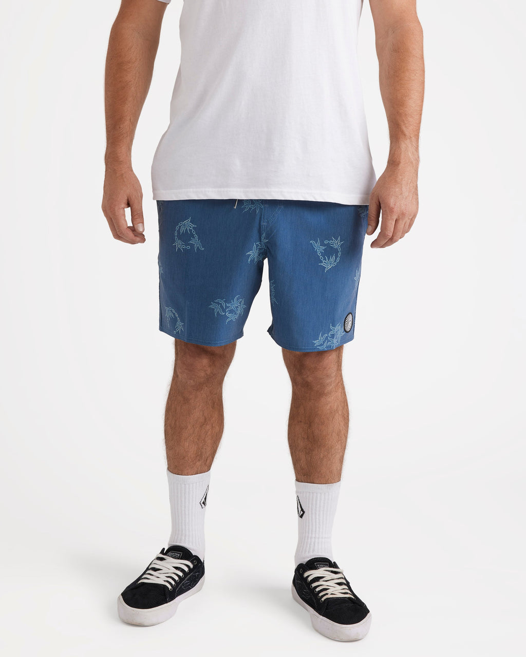 Mens Regal Trop Psych Cotton 17" Swim Shorts