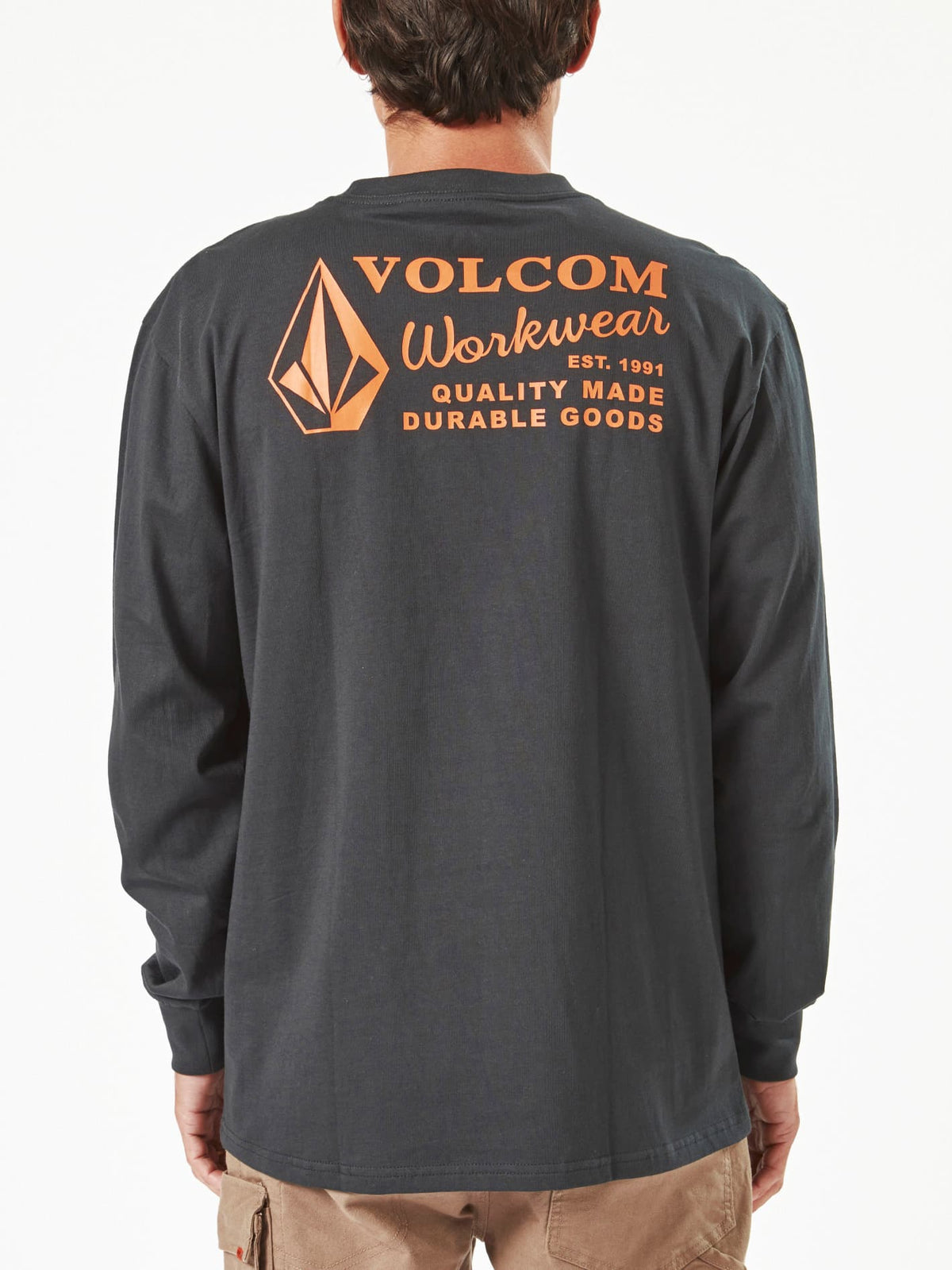 Mens Volcom Workwear Long Sleeve T-Shirt