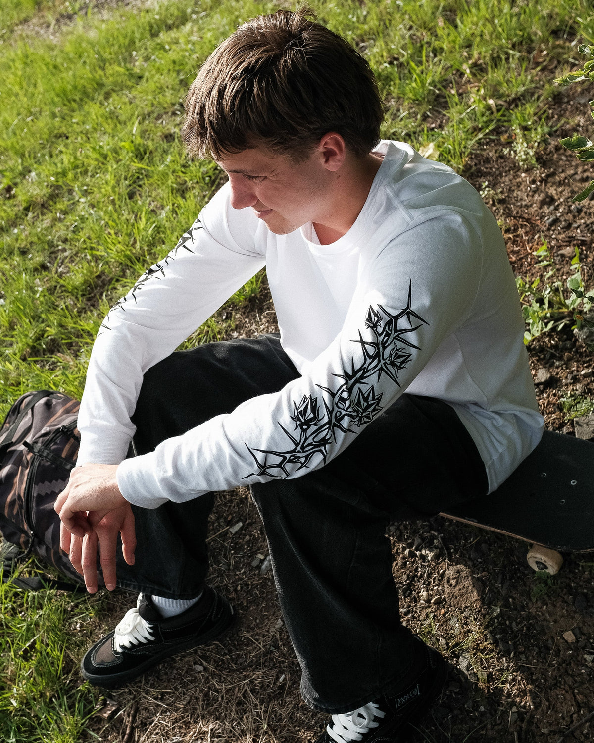 Mens Die By The Stone Long Sleeve Tee