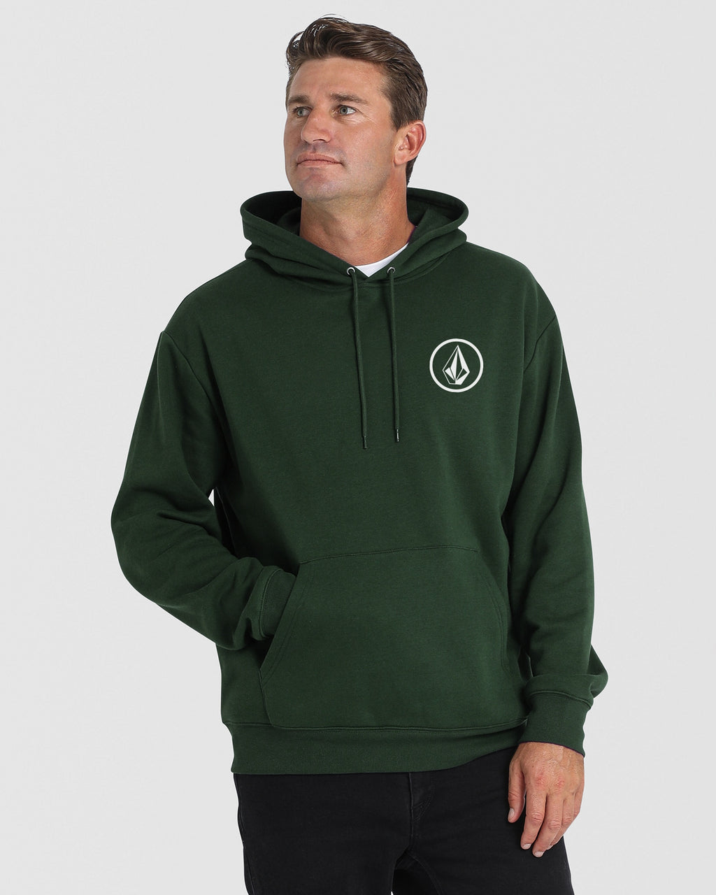 Mens Mini Circle Stone Pullover Hoodie