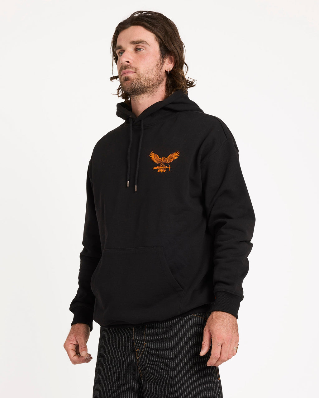 Mens Hammered Pullover Hoodie